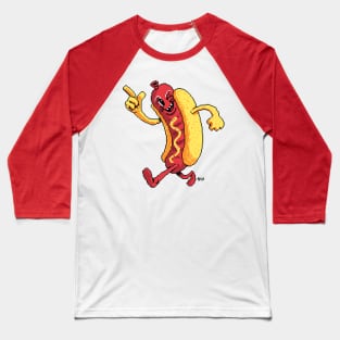 Pixelated Hot Dog! Baseball T-Shirt